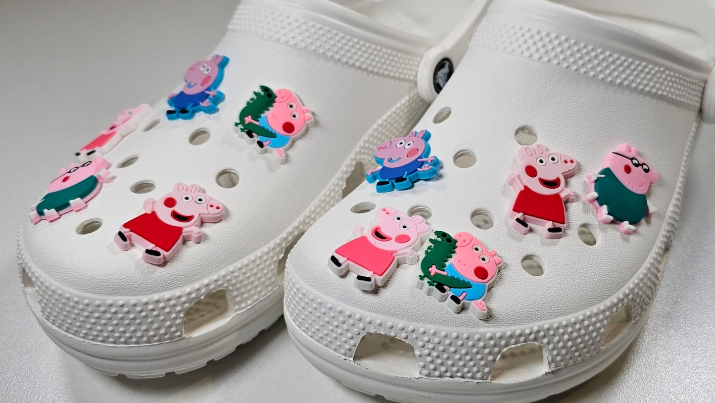 PEPPA PIG INSPIRED CROC CHARMS